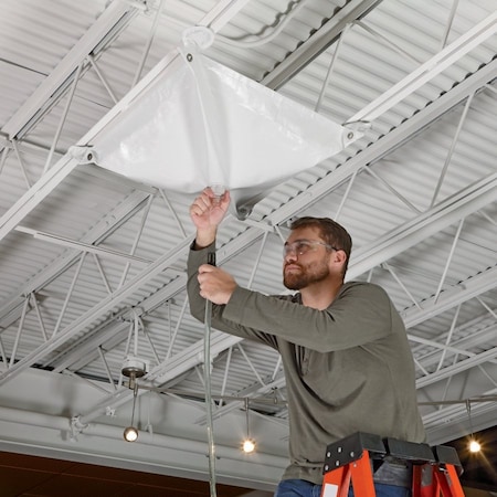 Pig PIG Magnetic Roof Leak Diverter Tarp White 30" L x 30" W TLS1998-WH